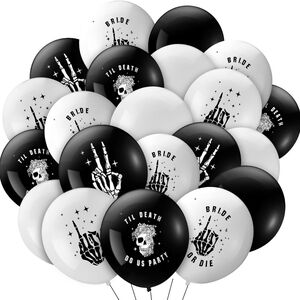 NEW • "Bride-or-Die" / "Til Death Do Us Party" Bachelorette Theme Party Balloons